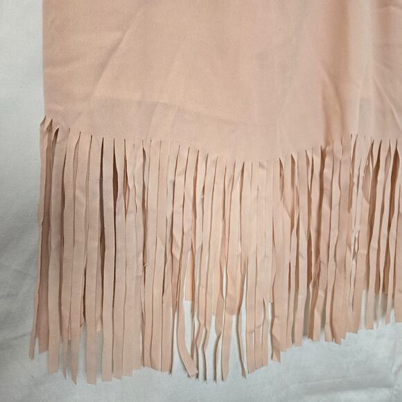 VTG-NWT's-Vince Camuto Sleeveless Fringe Bottom Hem Tank Top Nude Pink Size M - Picture 6 of 12
